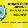 SE CONFIRMARON LOS CRUCES DEL REGIONAL JUVENIL